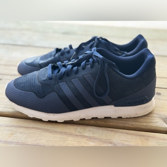 Adidas Neo 10K Casual Navy Blue Trainers Men's 9 Athletic Sneakers AW5227